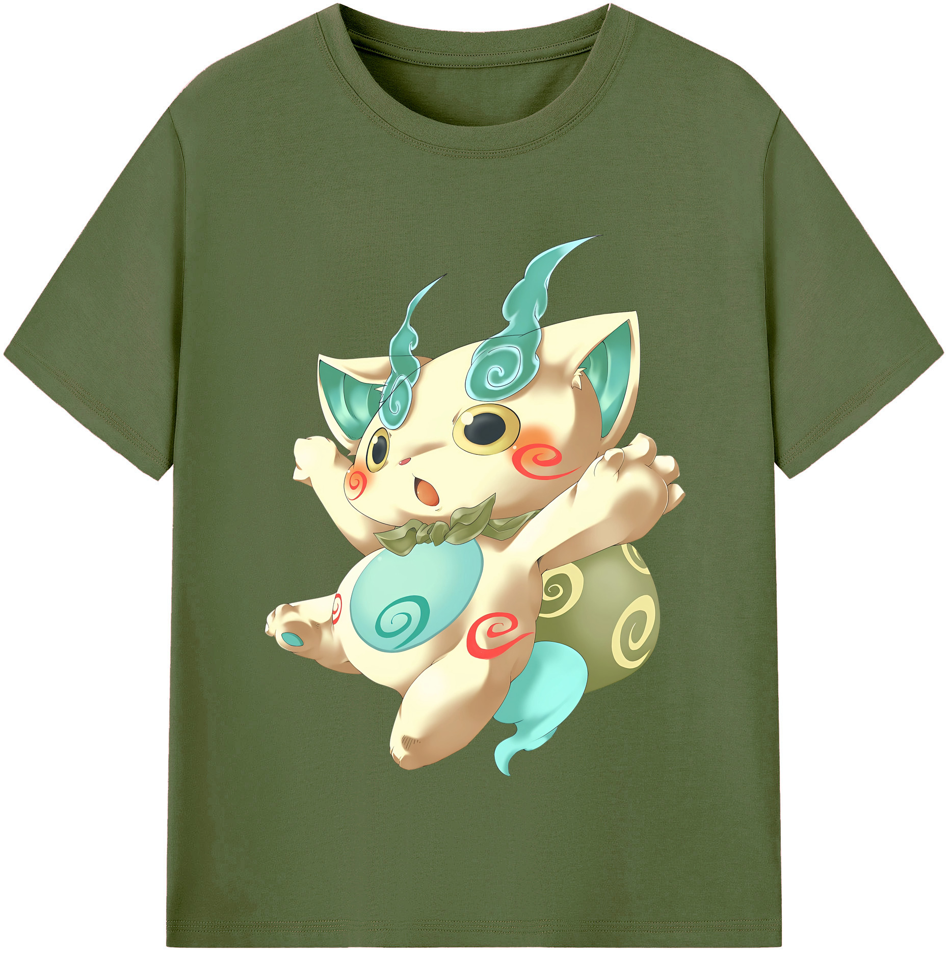 （画像用） 妖怪ウォッチ Yo-kai Watch 綿100％半袖Tシャツ（フロントプリント）
